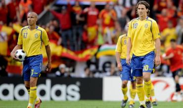 Zlatan Ibrahimovic och Henrik Larsson